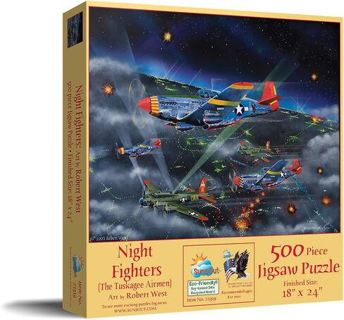أحجية تركيب صور من 500 قطعة لمقاتلي الليل - The Tuskagee Airmen من Robert West in Kuwait