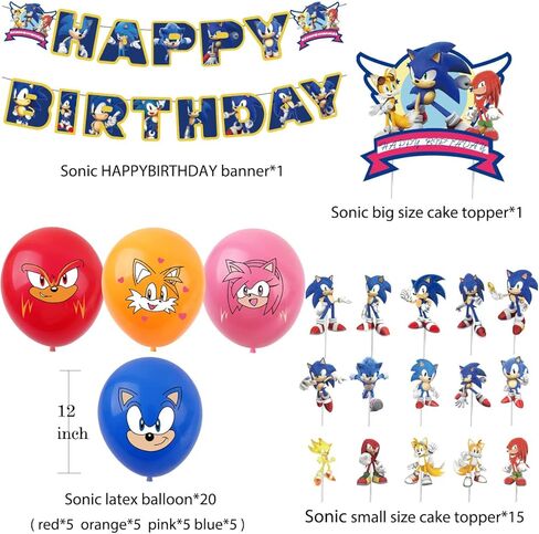 Hedgehog Birthday Party Supplies 33 Packs, 16 Tissues + 16 Plates + 1 Tablecloth in Kuwait