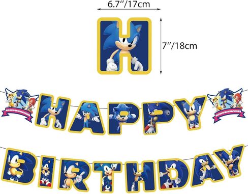 Hedgehog Birthday Party Supplies 33 Packs, 16 Tissues + 16 Plates + 1 Tablecloth in Kuwait