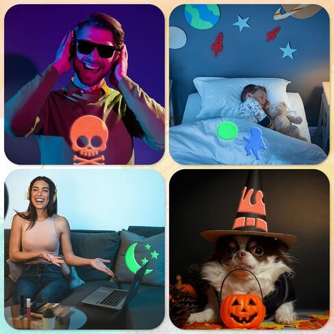 3D Puff Vinyl Heat Transfer Sheets 12" x 10" Glow in The Dark Iron on Vinyl Luminous Foaming Puff Fluorescent Heat Press Vinyl Bundles for DIY T Shirt Gifts Clothes, 7 Colors(28 Pcs) in Saudi Arabia