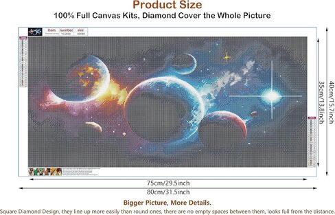 JesMolla DIY 5D لوحة ألماس مستديرة كاملة حسب مجموعات الأرقام للبالغين، مجموعات طلاء الماس مستديرة كاملة الحفر الماسي مجموعة فنية للصور لديكور جدار المنزل، 15.8 بوصة × 33.5 بوصة، العشاء الأخير in Kuwait
