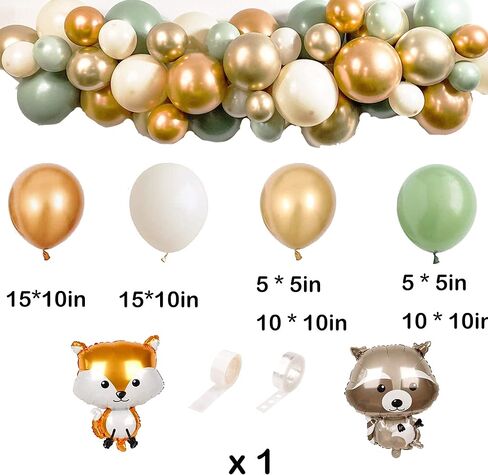 لوازم حفلات استحمام الأطفال من هيتون وودلاند ديكورات على شكل بالون الثعلب أوه بيبي وودلاند ترحيب بافتة ترحيب بالطفل مخلوقات حيوانات الظب مع خلفية تزيين كعكة كاب كيك من أجل البنات والأولاد in Kuwait