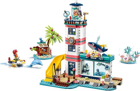 مجموعة بناء لعبة الأفعوانية بيير 41375 فريندز من ليجو فريندز مع دمى صغيرة ولعبة دولفين، مجموعة البناء واللعب تتضمن لعبة كاروسيل وكشك التذاكر والمزيد (1,251 قطعة) in Kuwait