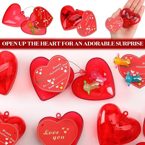 Syhood 28 Packs Valentines Day Hearts Filled with Axolotl with Valentine Cards Cute Stress Relief Resin Animal Axolotl for Kids Valentine Party Favors School Game Prize Classroom Gift Exchange in Saudi Arabia
