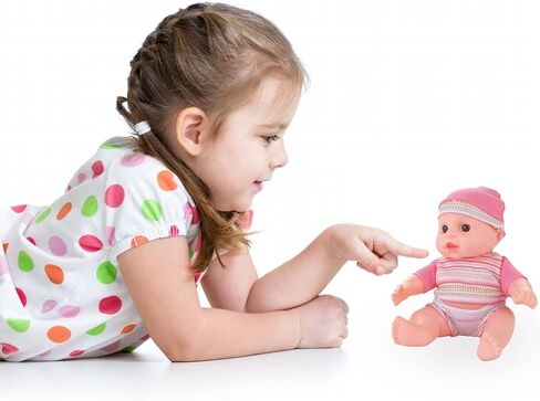 Liberty Imports 8" Baby Dolls Set of 6 Cute Little Vinyl Infant Dolls, Mini Nursery Toys for Girls, Kids Toddlers - Bulk Gift Bundle Party Favors Supplies in Saudi Arabia