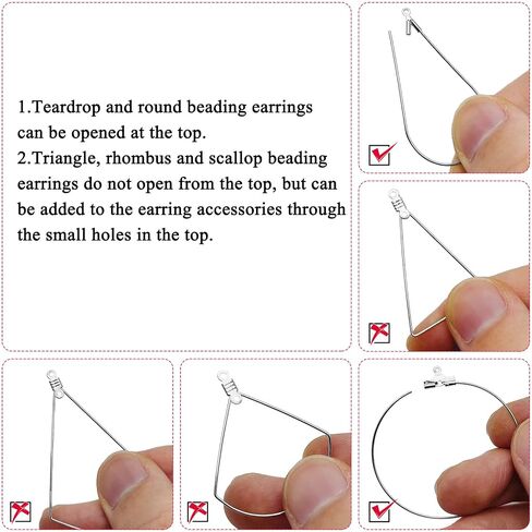 280PCS Beading Hoop Earrings for Jewelry Making Beading Earring Findings Beading Earring Component Accessories 100PCS Beading Earring Hooks Silicone Earring Backs (K Gold) in Saudi Arabia