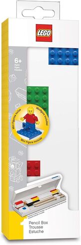 Lego Stationery Pencil Box with Four Building Bricks and Lego Minifigure (Minifigure Colors May Vary) in Saudi Arabia