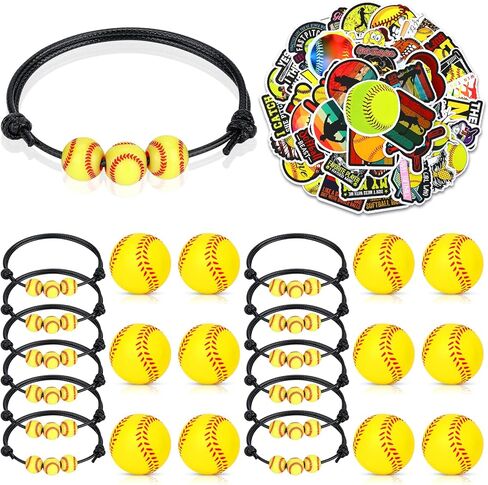 36PCS Football Party Favors Football Charm Bracelets Mini Football Keychains Stress Ball Goodie Bag Favor Supplies for Sports Football Birthday Party Fall Thanksgiving Gifts Team Players Decorations in Kuwait