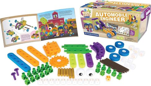 Thames & Kosmos Kids First Automobile Engineer Kit | STEM | 32 Page Full-Color Illustrated Storybook | Ages 3+ | Preschoolers & Kindergartners | Develop Fine Motor Skills | Parents’ Choice Gold Award in Saudi Arabia