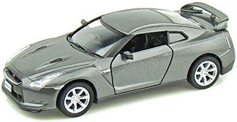 KiNSMART 2009 Nissan GT-R R35 Gray 5" 1:36 Scale Die Cast Metal Model Toy Car w/Pullback Action in Saudi Arabia