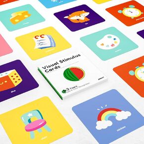 High Contrast Baby Cards Newborn Visual Stimulus Stimulation Black and White Cards Infants Flashcards Learning Cards Babies Gift 6-12Months