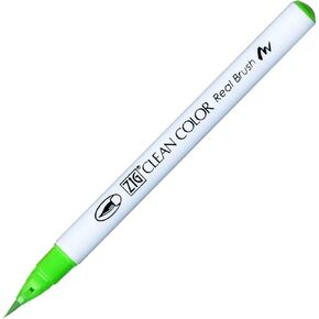 Kuretake ZIG Clean Color Real Brush Pen, Fluorescent Green Ink in Kuwait