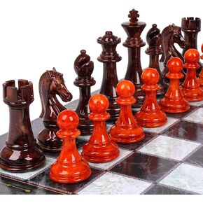 مجموعة شطرنج كبيرة 18.5 انش للبالغين والاطفال من الاكريليك وخليط معدني من الزنك، لوح شطرنج ثقيل محمول قابل للطي، مجموعة شطرنج انيقة للسفر، هدية لعبة لوحية - قطع شطرنج ستونتون الكلاسيكية in Kuwait