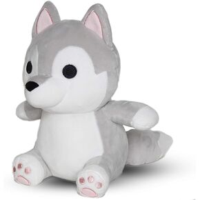 Avocatt Gray Wolf Plush Toy - 10 Inches Plushie Stuffed Animal - Hug and Cuddle with Squishy Soft Fabric and Stuffing for Boys and Girls in Saudi Arabia