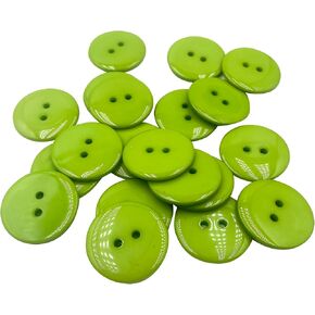 100 قطعة 25 مم 1 بوصة أزرار للحرف اليدوية، أزرار كبيرة 2 فتحة أزرار خياطة مستديرة أزرار حرفية ملونة لخياطة سجل القصاصات والحرف اليدوية برتقالي A1071 in Kuwait