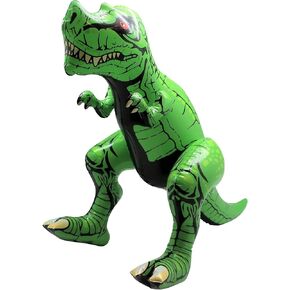 Inflatable Raptor Dinosaur by Forest & Twelfth, 2 Feet Tall, Ideal Decoration for Pool Party, Birthday Parties, Home, Fun Educational Toy, Pack of 2 (Raptor) in Kuwait