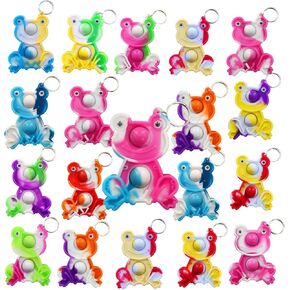 colorbopop Bulk Mini pop Bubble Keychain Fidget Present,octopus Party Favors,Classroom Students Boys Girls Birthday Small Gifts