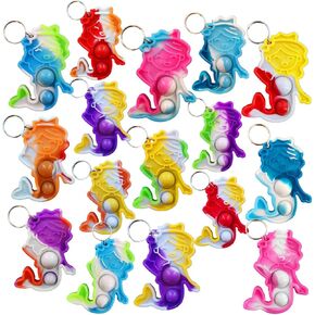 colorbopop Bulk Mini pop Bubble Keychain Fidget Present,octopus Party Favors,Classroom Students Boys Girls Birthday Small Gifts in Kuwait