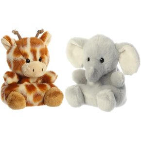 Aurora Palm Pals Set of Two - Stomps Elephant and Safara Giraffe
