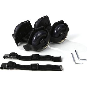 Skate Buds Strap-on Heel Skates - 1 Pair (Black) in Saudi Arabia