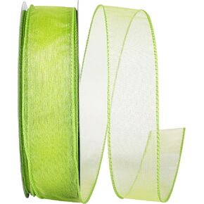 Reliant Ribbon 99908W-058-40K Sheer Lovely Value Wired Edge Ribbon, 2-1/2 Inch X 50 Yards, Orange in Saudi Arabia