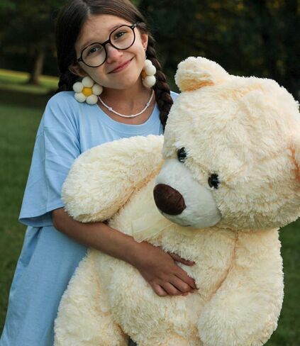 morismos العملاق تيدي بير محشوة الحيوان-35.4 '' كبير تيدي بير، لينة كبيرة تيدي بير لعبة أفخم، الوردي محشوة تيدي بير، حيوان محشو كبير لفتاة صبي صديقة عيد الحب in Kuwait