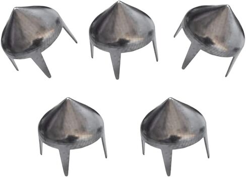 Trimming Shop Gun Metal/أسود عالي المخروط سبايك ترصيع المسامير زينة للحقيبة والحزام والجلد - ترصيع مسننة لموسيقى البانك روك أو المعدن القوطي - 9 مم in Kuwait