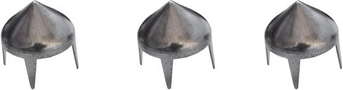 Trimming Shop Gun Metal/أسود عالي المخروط سبايك ترصيع المسامير زينة للحقيبة والحزام والجلد - ترصيع مسننة لموسيقى البانك روك أو المعدن القوطي - 9 مم in Kuwait