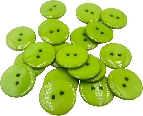 100 قطعة 25 مم 1 بوصة أزرار للحرف اليدوية، أزرار كبيرة 2 فتحة أزرار خياطة مستديرة أزرار حرفية ملونة لخياطة سجل القصاصات والحرف اليدوية برتقالي A1071 in Kuwait