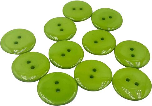 100 قطعة 25 مم 1 بوصة أزرار للحرف اليدوية، أزرار كبيرة 2 فتحة أزرار خياطة مستديرة أزرار حرفية ملونة لخياطة سجل القصاصات والحرف اليدوية برتقالي A1071 in Kuwait