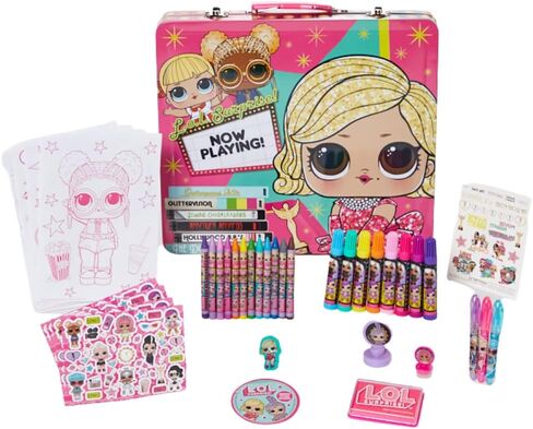 LOL Surprise Deluxe Activity Set for Kids with Carrying Tin, Coloring Sheets, Tattoos, Stickers, & Art Supplies, 200+ Pieces in Saudi Arabia
