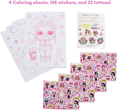 LOL Surprise Deluxe Activity Set for Kids with Carrying Tin, Coloring Sheets, Tattoos, Stickers, & Art Supplies, 200+ Pieces in Saudi Arabia