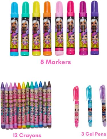 LOL Surprise Deluxe Activity Set for Kids with Carrying Tin, Coloring Sheets, Tattoos, Stickers, & Art Supplies, 200+ Pieces in Saudi Arabia