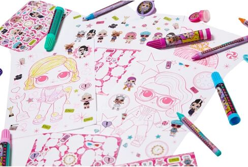 LOL Surprise Deluxe Activity Set for Kids with Carrying Tin, Coloring Sheets, Tattoos, Stickers, & Art Supplies, 200+ Pieces in Saudi Arabia