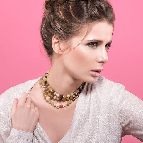 100pcs 16 mm Smile Face Natural Wood Beads Round Ball Smiley Wooden Spacer Beads Head Loose Crafts Beads for DIY Jewelry Making Chiristmas Tree Wreath Decoration, Hole: 4 mm in Kuwait