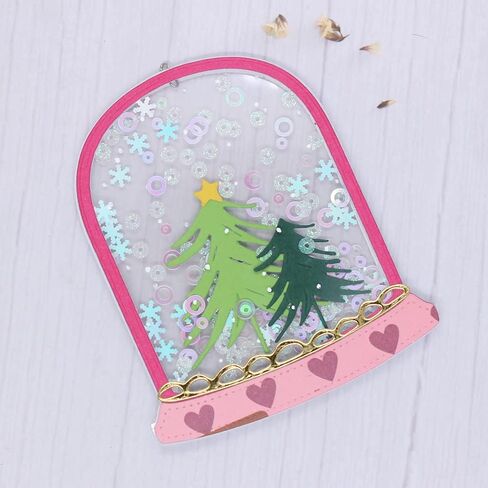 KSCRAFT Christmas Snow Globe Dome Shaker Metal Cut Die for DIY Scrapbook/MakCard / مستلزمات تزيين ممتعة للأطفال in Saudi Arabia