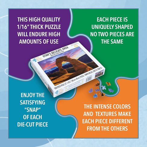 احجية جيغسو 1000 قطعة من توين سبرينج جودز، قوس يوتا الرقيق، 1000 قطعة in Kuwait