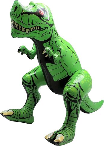 ديناصور رابتور قابل للنفخ من فورست آند تويلفث، بطول 2 قدم، ديكور مثالي لحفلات حمام السباحة، وحفلات أعياد الميلاد، والمنزل، ولعبة تعليمية ممتعة، عبوة من قطعتين (رابتور) in Kuwait