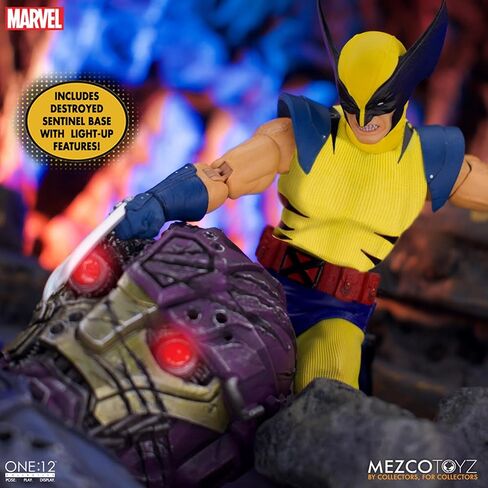 Mezco One: 12 Collective تقدم مجموعة صناديق فولاذية من ولفيرين DLX in Kuwait