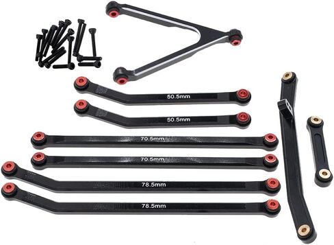 كوديا ريسينغ مجموعة وصلات تعليق من الالومنيوم وربطة قضيب التوجيه لسيارة اكسيال 1/24 SCX24 جيب جلادياتور AXI00005 مطورة لسيارات الزاحف التي تعمل بجهاز تحكم عن بعد in Kuwait