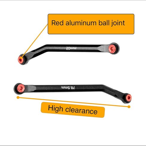 كوديا ريسينغ مجموعة وصلات تعليق من الالومنيوم وربطة قضيب التوجيه لسيارة اكسيال 1/24 SCX24 جيب جلادياتور AXI00005 مطورة لسيارات الزاحف التي تعمل بجهاز تحكم عن بعد in Kuwait