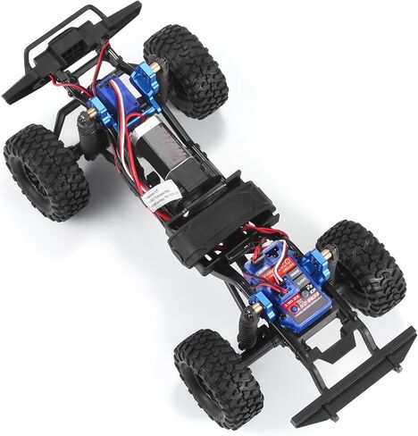 حامل صدمات أمامي وخلفي متعدد الفتحات من COOWOO للسيارات الزاحفة 1/18 TRX-4M RC - سبائك الألومنيوم، قوة معززة، تعليق قابل للتخصيص، وأداء محسن، أزرق in Kuwait