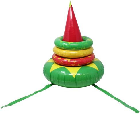 JOYIN Inflatable Elf Hat Christmas Ring Toss Game Set,Holiday Party Favors for Christmas Parties Games Toy in Kuwait