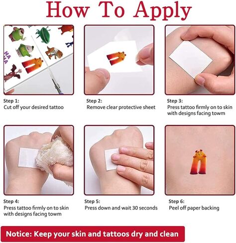 8 ورقات من العاب الوشم المؤقت للاطفال من لوازم حفلات اعياد الميلاد الجامعية وهدايا الحفلات لتزيين الحفلات in Kuwait