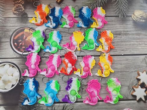 colorbopop Bulk Mini pop Bubble Keychain Fidget Present,octopus Party Favors,Classroom Students Boys Girls Birthday Small Gifts in Kuwait