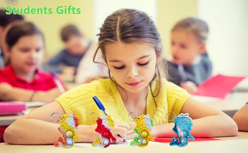 colorbopop Bulk Mini pop Bubble Keychain Fidget Present,octopus Party Favors,Classroom Students Boys Girls Birthday Small Gifts in Kuwait