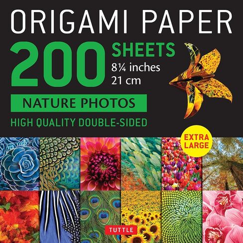 Origami Paper 200 sheets Nature Photos 8 1/4" (21 cm): Double-Sided Origami Sheets Printed with 12 Photographs (Instructions for 6 Projects Included) in Saudi Arabia