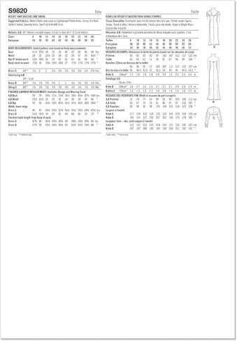 Simplicity Misses' Semi-Fitted Knit Dresses and Shrug Sewing Pattern Kit, Design Code S9820, Sizes 8-10-12-14-16, Multicolor in Saudi Arabia