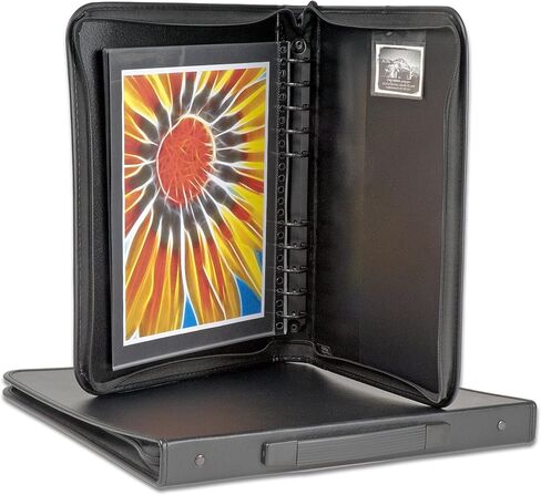 حافظة عرض محفظة احترافية مقاس 8.5 × 11 بوصة من فلورنسا مع 10 واقيات أوراق أرشيفية فائقة الوضوح in Kuwait