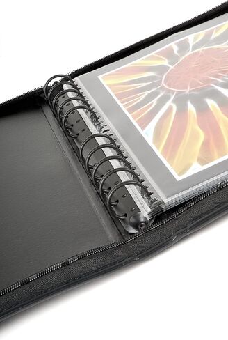 حافظة عرض محفظة احترافية مقاس 8.5 × 11 بوصة من فلورنسا مع 10 واقيات أوراق أرشيفية فائقة الوضوح in Kuwait